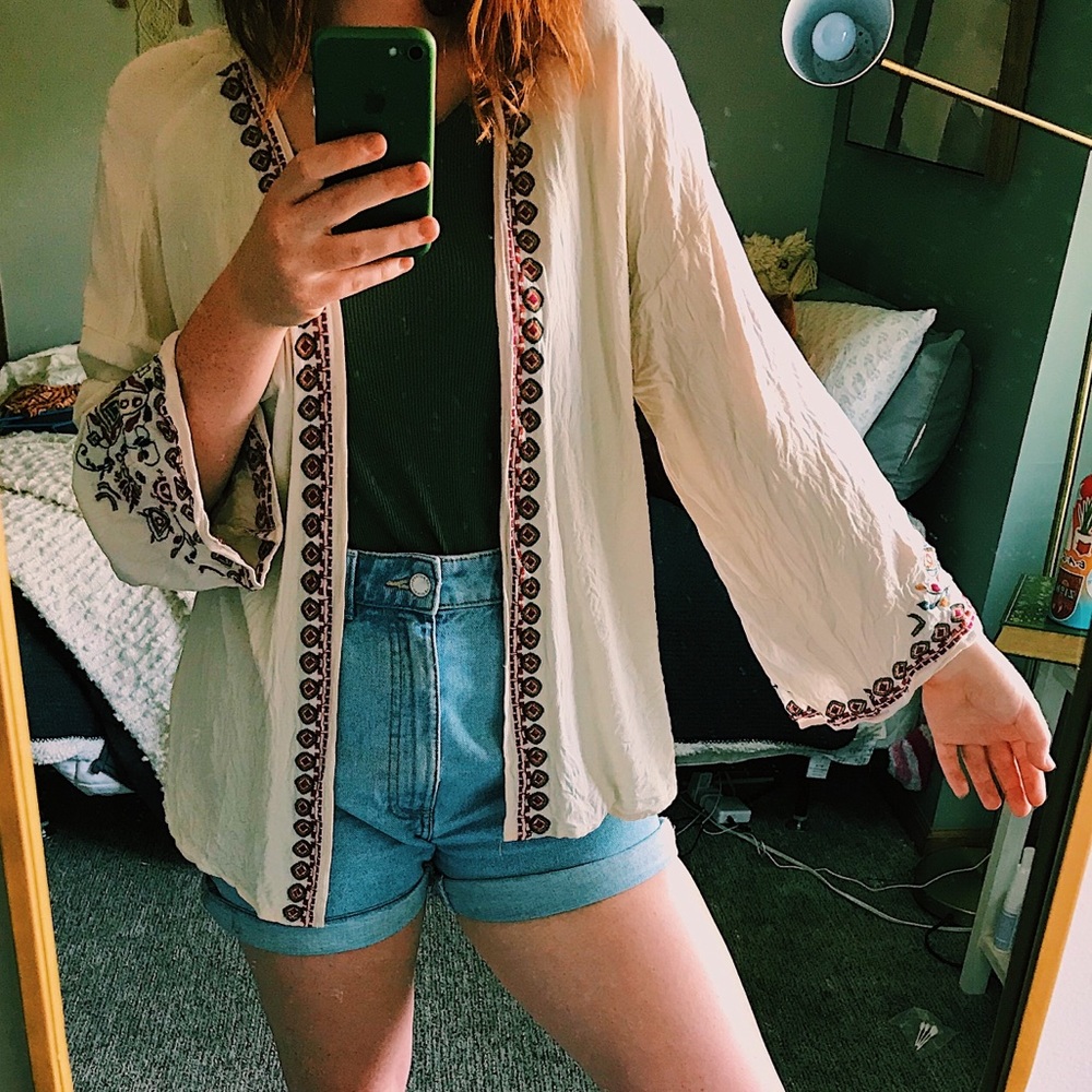 embroidered shawl